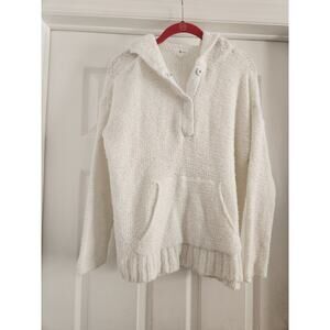 Lou & Grey Womens Sweater Hoodie White S